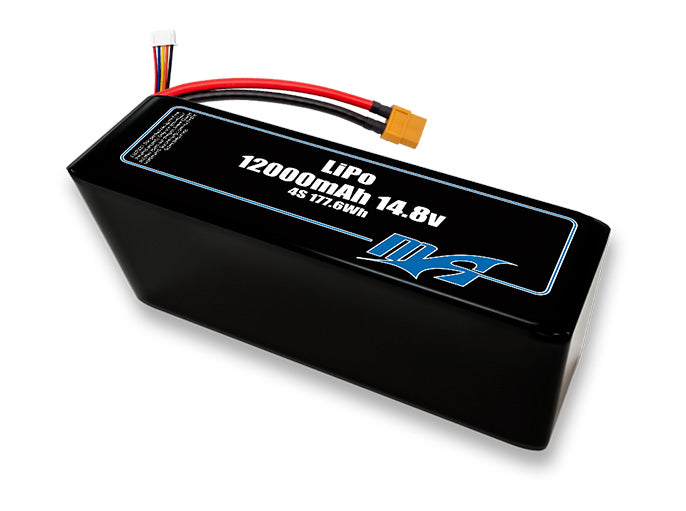 A MaxAmps LiPo 12000mAh 4S 2P 14.8 volt battery pack