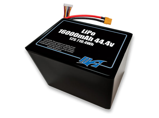 LiPo 16000 12S2P 44.4v SBS Battery Pack