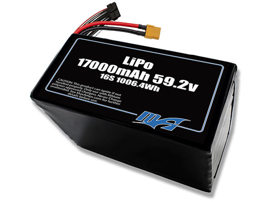 LiPo 17000 16S 59.2v Battery Pack