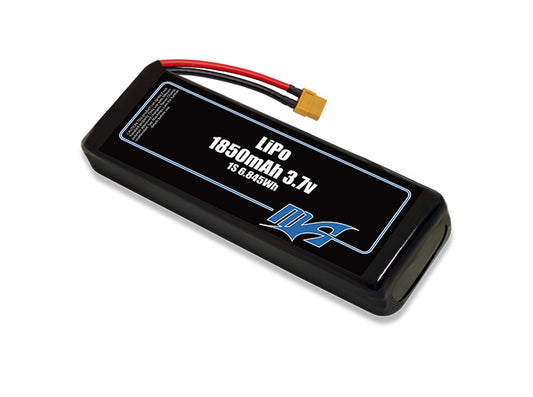 A MaxAmps LiPo 1850mAh 1S 3.7 volt battery pack