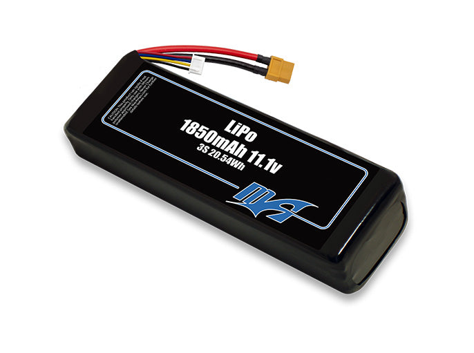 A MaxAmps LiPo 1850mAh 3S 11.1 volt battery pack