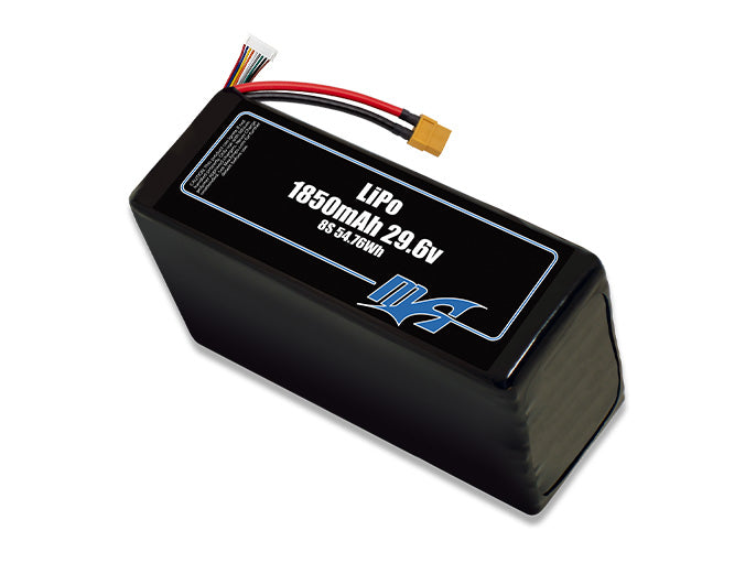A MaxAmps LiPo 1850mAh 8S 29.6 volt battery pack
