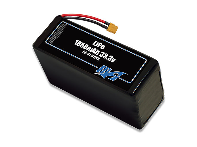 LiPo 1850 9S 33.3v Battery Pack