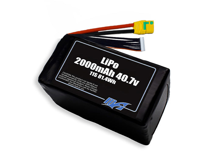 LiPo 2000mAh 11S 40.7v Battery Pack