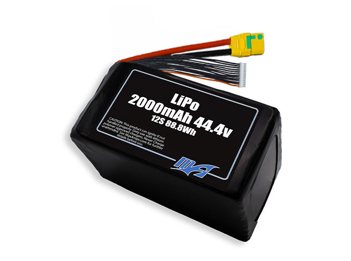 LiPo 2000mAh 12S 44.4v Battery Pack
