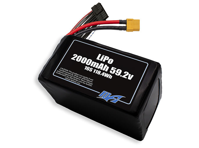 A MaxAmps LiPo 2000mAh 16S 59.2 volt battery pack