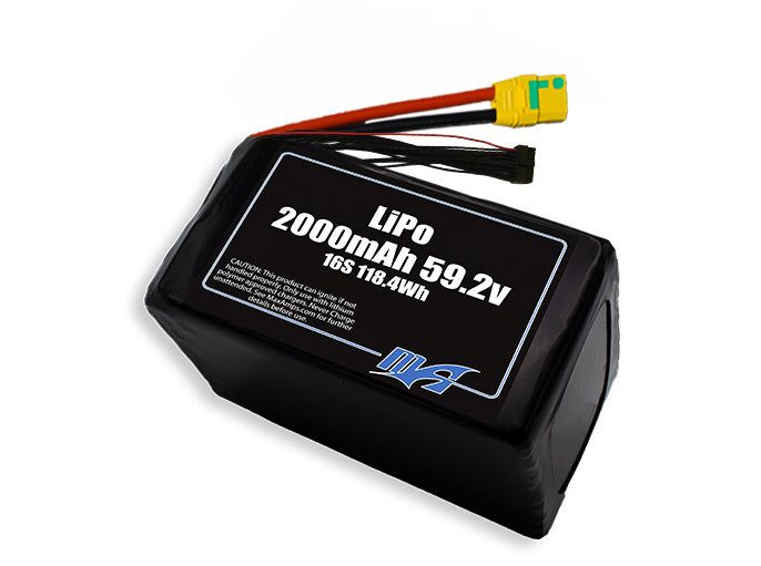 LiPo 2000mAh 16S 59.2v Battery Pack
