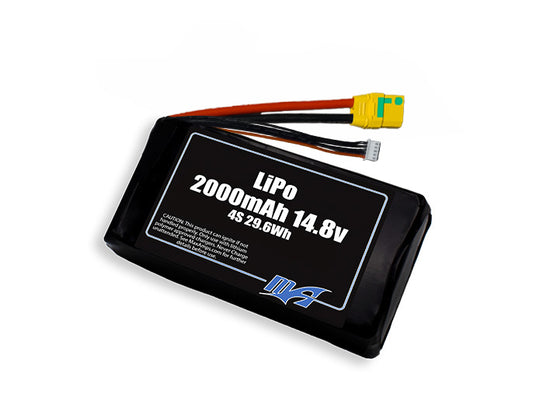 LiPo 2000mAh 4S 14.8v Battery Pack