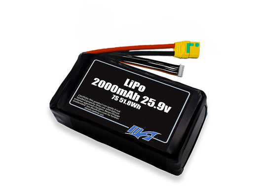 LiPo 2000mAh 7S 25.9v Battery Pack