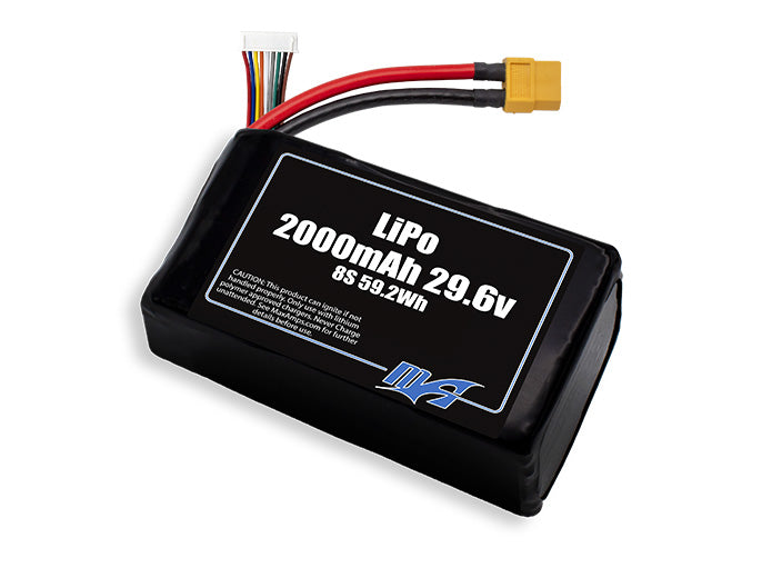 LiPo 2000 8S 29.6v Battery Pack