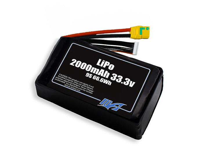 LiPo 2000mAh 9S 33.3v Battery Pack