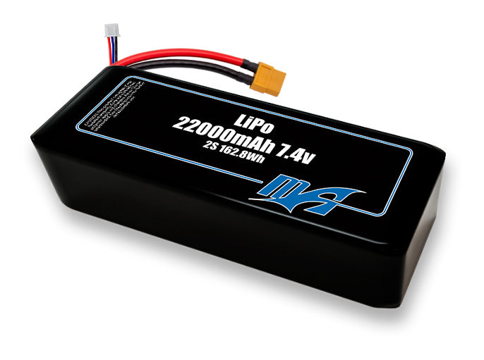 A MaxAmps LiPo 22000mAh 2S 2P 7.4v volt battery pack