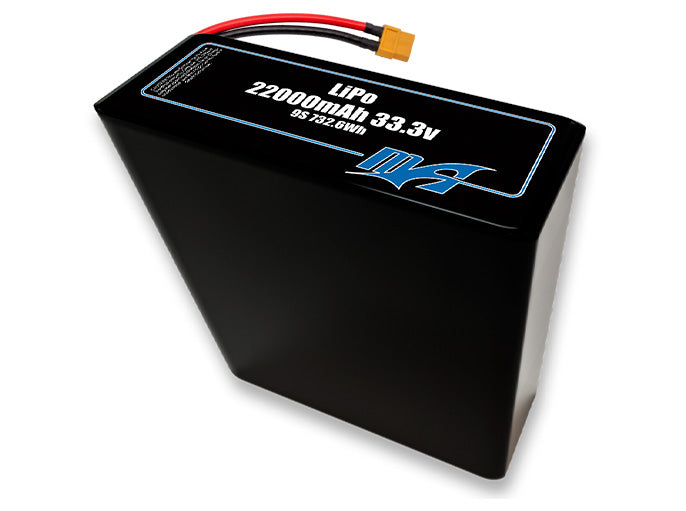 A MaxAmps LiPo 22000mAh 9S 2P 33.3 volt battery pack