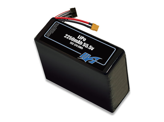 LiPo 2250 15S 55.5v Battery Pack