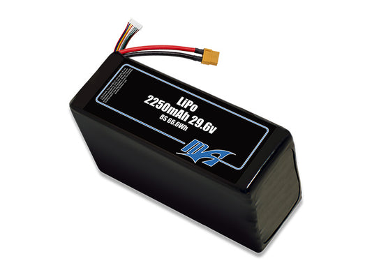 A MaxAmps LiPo 2250mAh 8S 29.6 volt battery pack