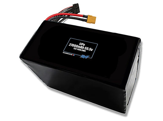 LiPo 27000mAh 15S 55.5v Battery Pack