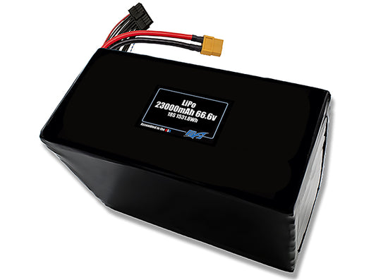LiPo 23000mAh 18S 66.6v Battery Pack