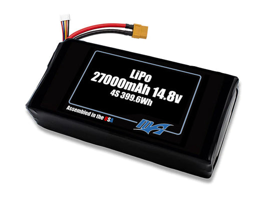 LiPo 27000 4S 14.8v NMC Battery Pack