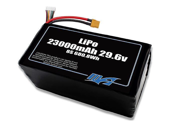 A MaxAmps LiPo 23000mAh 8S 29.6 volt battery pack