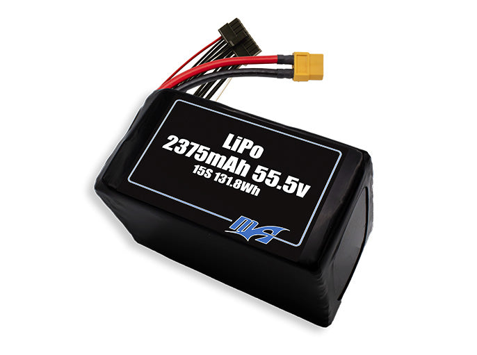 A MaxAmps LiPo 2375mAh 15S 55.5 volt battery pack