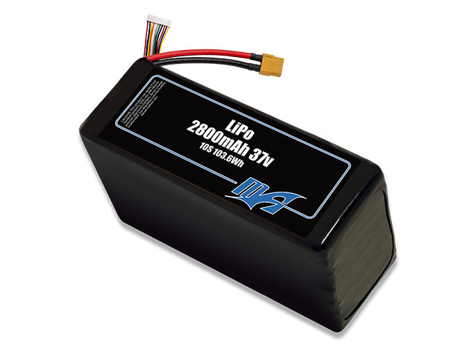 A MaxAmps LiPo 2800mAh 10S 37 volt battery pack