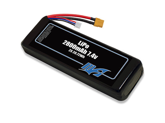 A MaxAmps LiPo 2800mAh 2S 7.4 volt battery pack