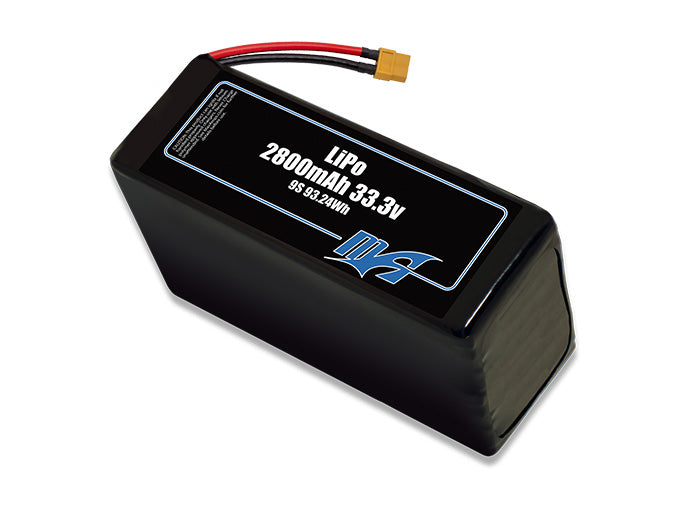 A MaxAmps LiPo 2800mAh 9S 33.3 volt battery pack