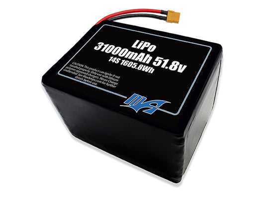 LiPo 31000 14S 51.8v Battery Pack