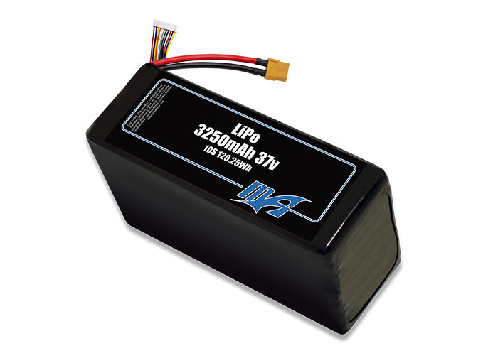 A MaxAmps LiPo 3250mAh 10S 37 volt battery pack