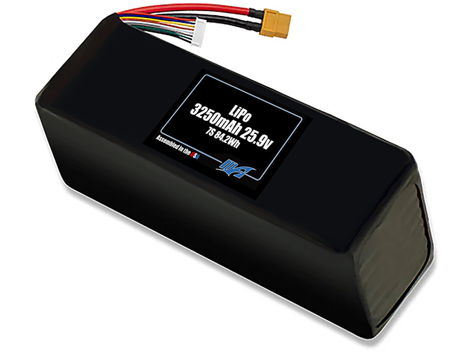 LiPo 3250mAh 7S 25.9v Battery Pack