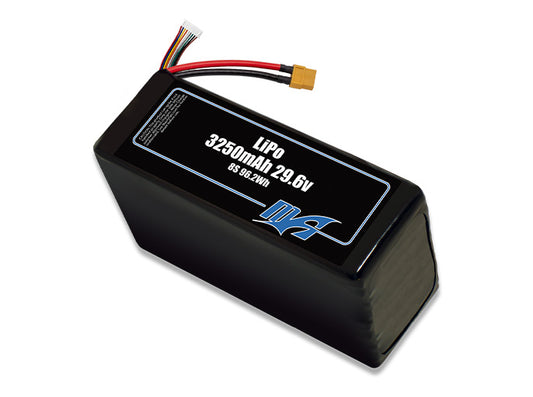 A MaxAmps LiPo 3250mAh 8S 29.6 volt battery pack