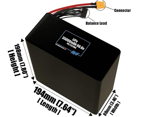 LiPo 35000mAh 18S 66.6v Battery Pack