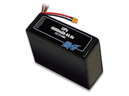 LiPo 4000 12S 44.4v Battery Pack