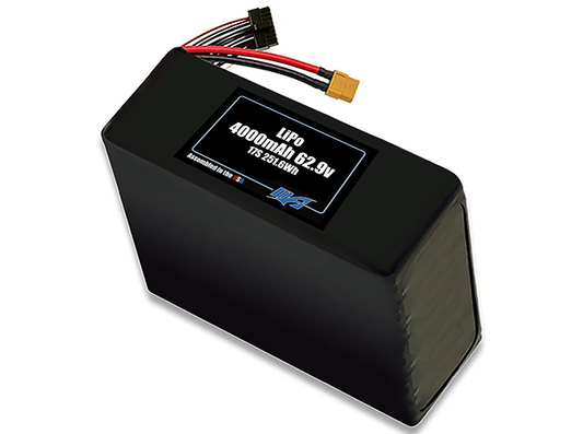 LiPo 4000mAh 17S 62.9v Battery Pack