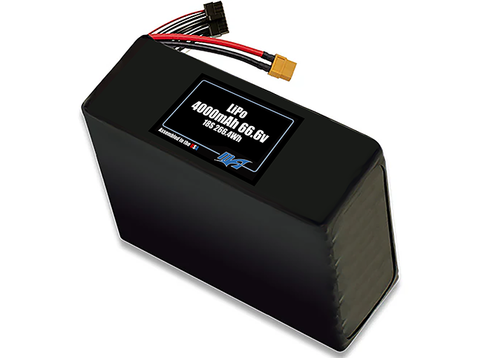 LiPo 4000mAh 18S 66.6v Battery Pack