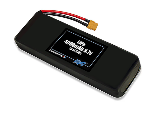 LiPo 4000mAh 1S 3.7v Battery Pack