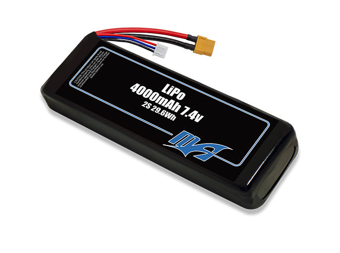 LiPo 4000mAh 2S 7.4v Battery Pack – MaxAmps Lithium Batteries
