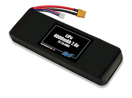 LiPo 4000mAh 2S 7.4v Battery Pack
