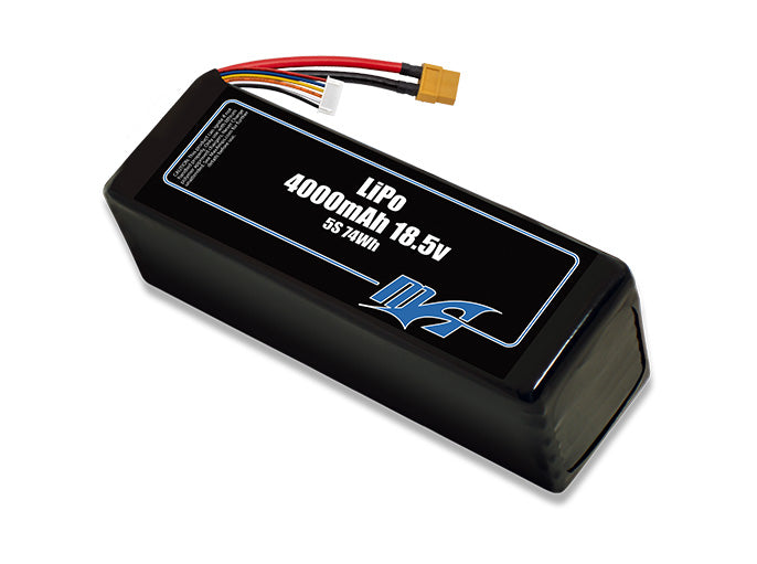 A MaxAmps LiPo 4000mAh 5S 18.5 volt battery pack