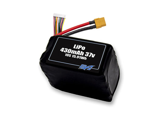 A MaxAmps LiPo 430mAh 10S 37 volt battery pack
