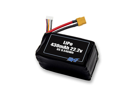 A MaxAmps LiPo 430mAh 6S 22.2 volt battery pack