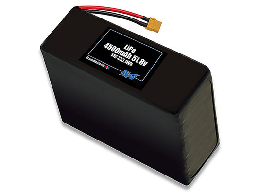 LiPo 4500mAh 14S 51.8v Battery Pack