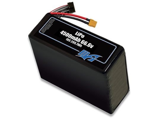 A MaxAmps LiPo 4500mAh 18S 66.6 volt battery pack