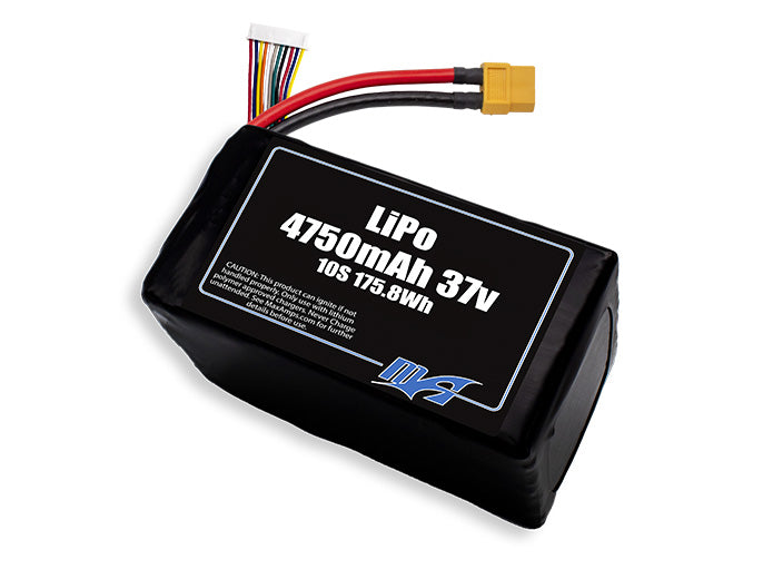 LiPo 4750 10S2P 37v Battery Pack