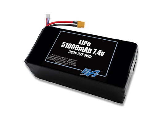 LiPo 51000 2S 7.4v Battery Pack