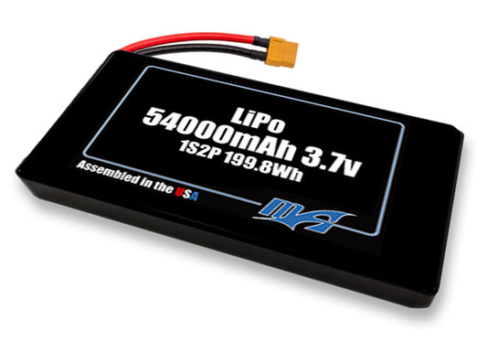 LiPo 54000 1S2P 3.7v NMC Battery Pack