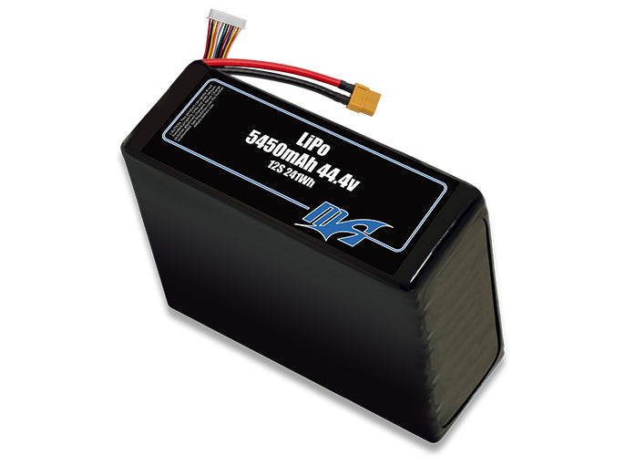 A MaxAmps LiPo 5450mAh 12S 44.4 volt battery pack