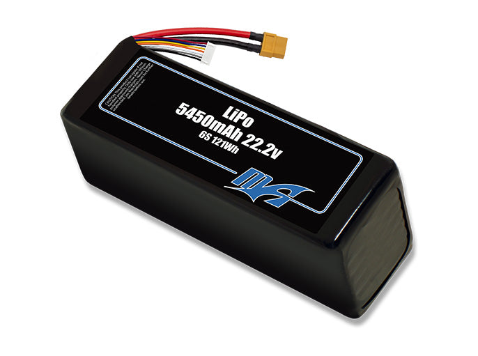 A MaxAmps LiPo 5450mAh 6S 22.2 volt battery pack