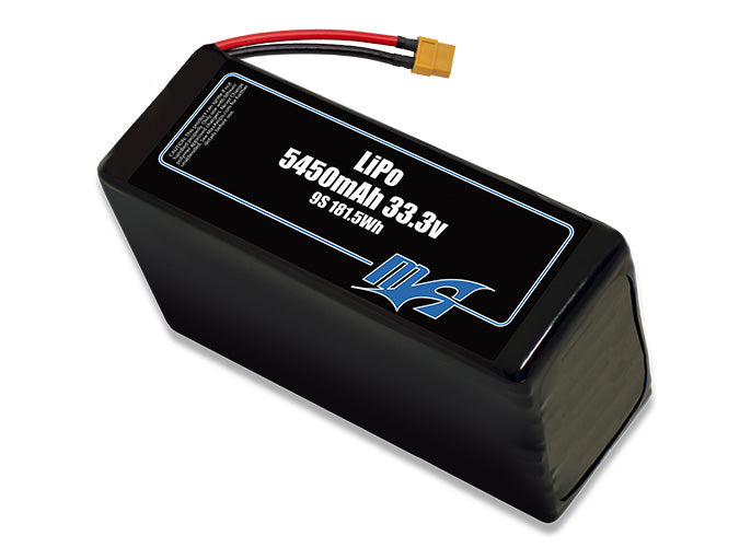 A MaxAmps LiPo 5450mAh 9S 33.3 volt battery pack