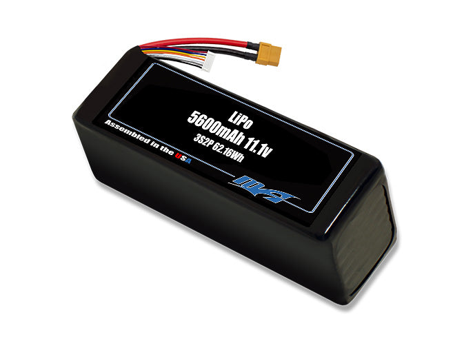 LiPo 5600mAh 3S2P 11.1v Battery Pack